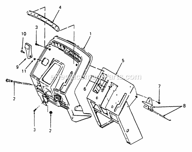 Pedestal, Instrument Panel And Engine Control Diagram and Parts List for 2086 880001-899000, 14A-735-100, 146-735-100 Cub Cadet Lawn Tractor